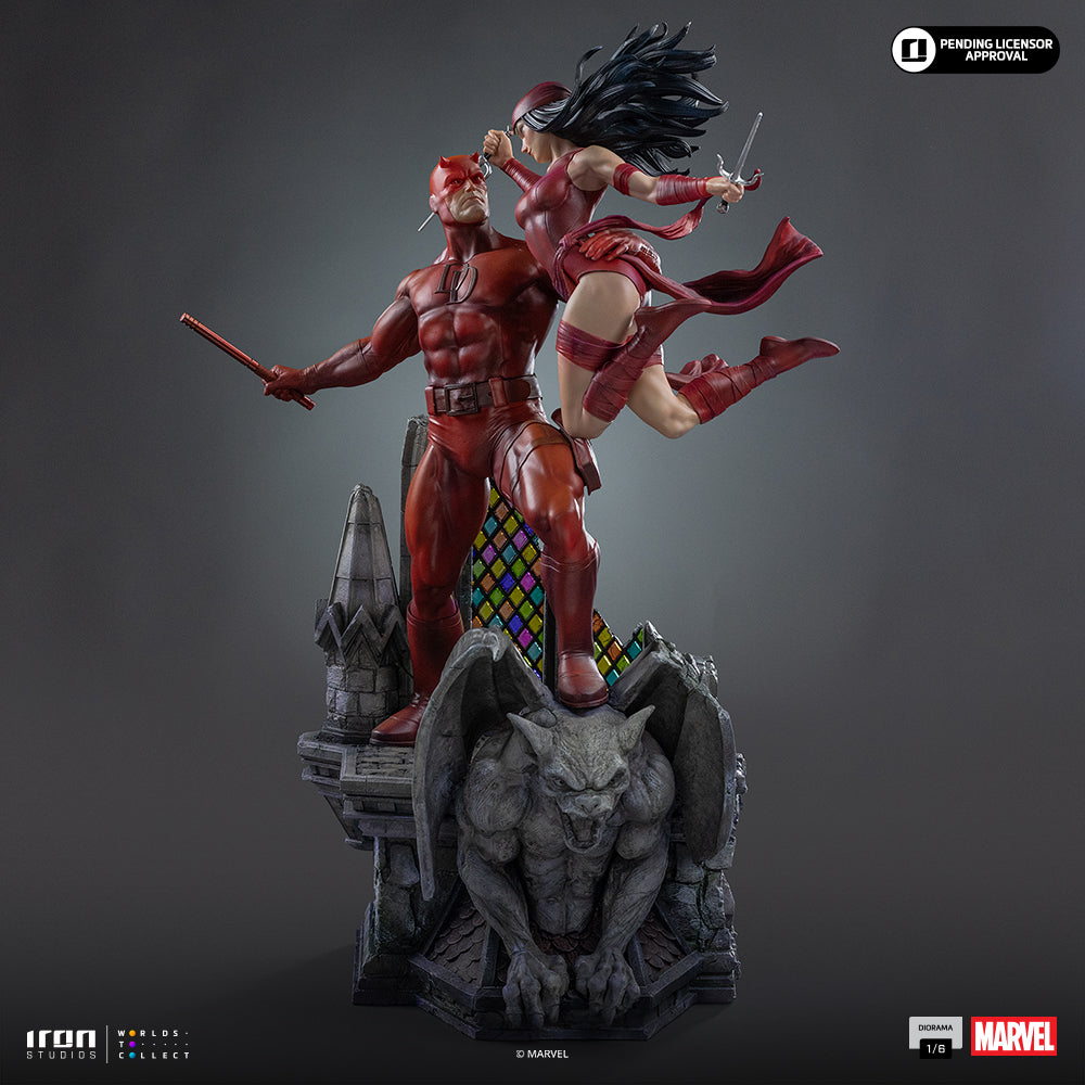 Daredevil und Elektra - Marvel Comics - Diorama 1/6 - Iron Studios - Vorbestellung