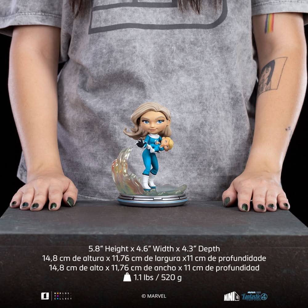 Statue MiniCo de la Femme invisible dans Les Quatre Fantastiques : Premiers pas - Iron Studios