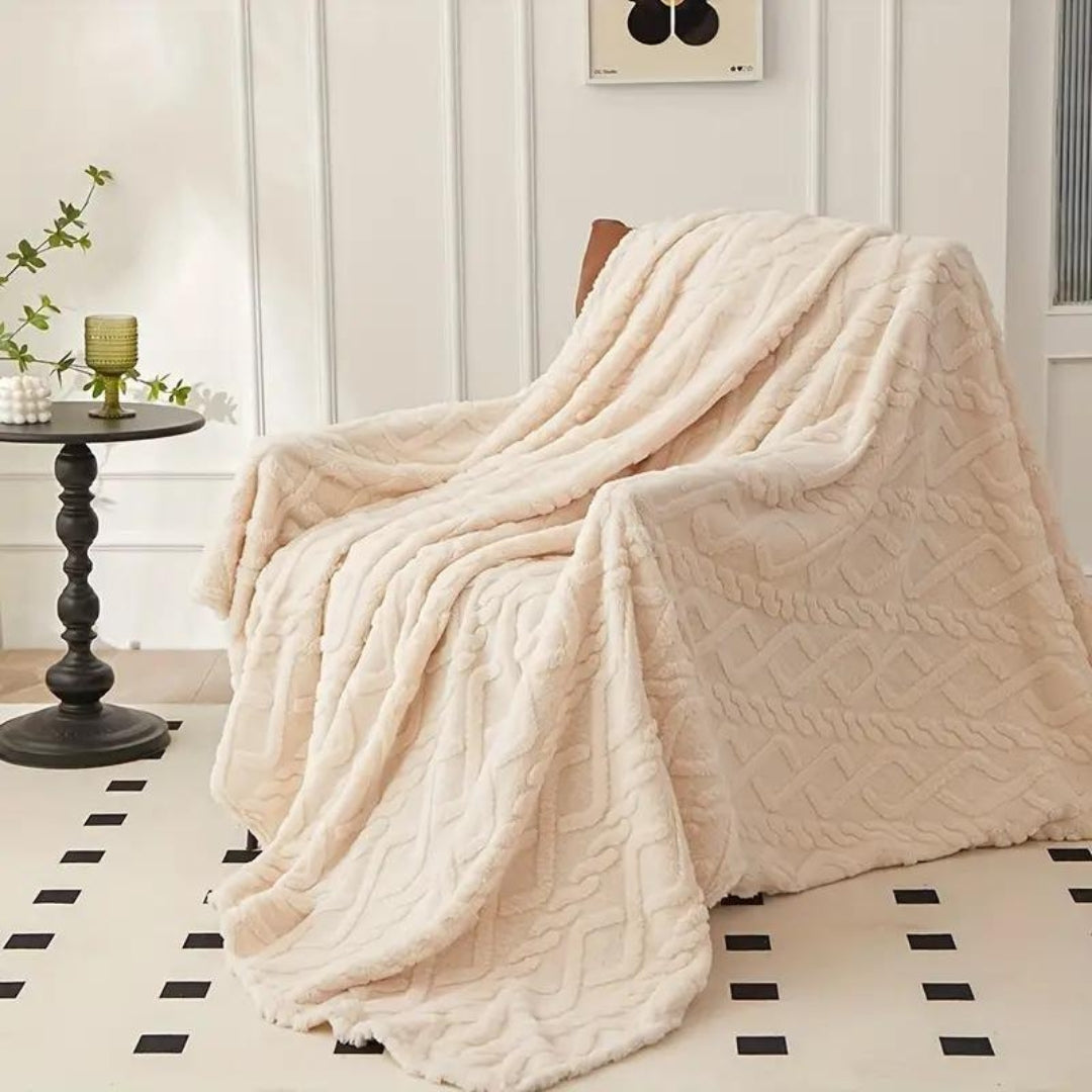 Gemütliche Cloud Haven Fleece-Wurfdecke für Wärme & Komfort