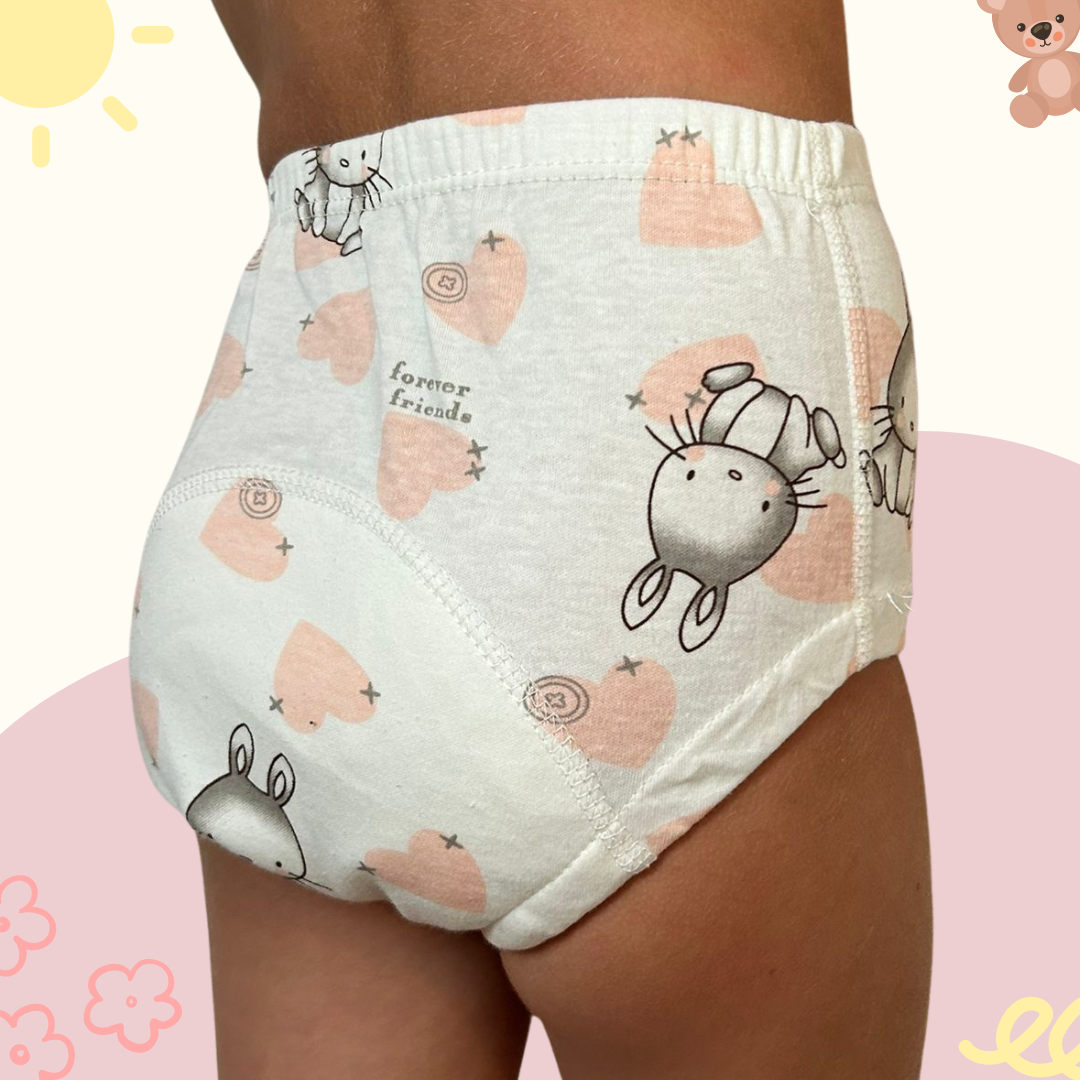 Toddler Reusable Potty-Training Pants with Absorbent Layers