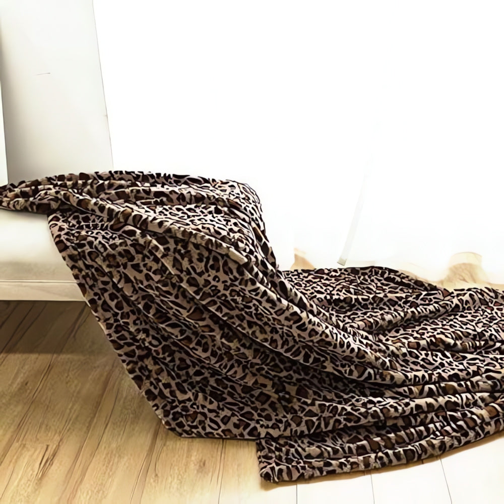 Plaid imprimé léopard Cozy pour la décoration intérieure et la chaleur