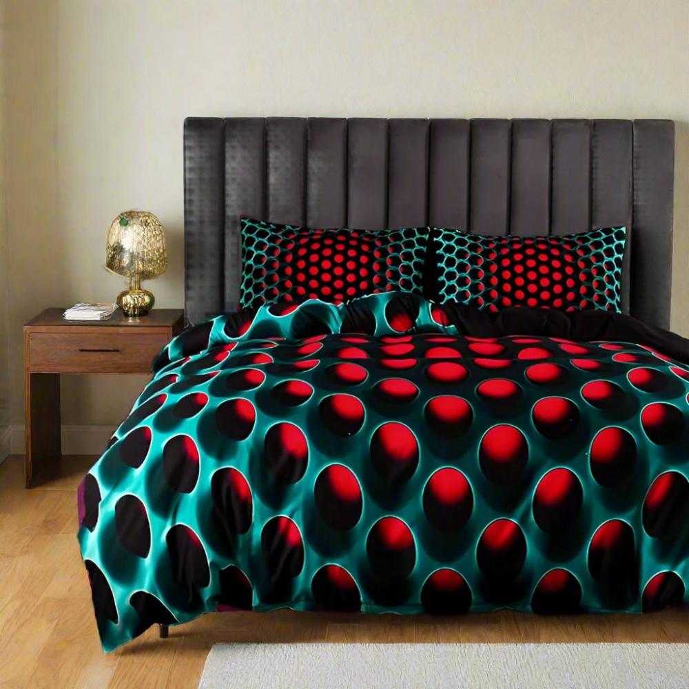 Cosmic Vortex 3-Piece Quilt Cover Set | Bedding Set for Bedroom Decor