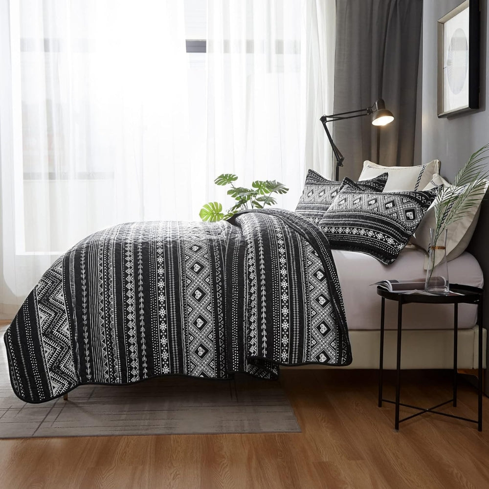 Modernes Boho-Bettwäsche-Set - Stilvolles Bettdecken-Set für gemütliche Schlafzimmerdekoration