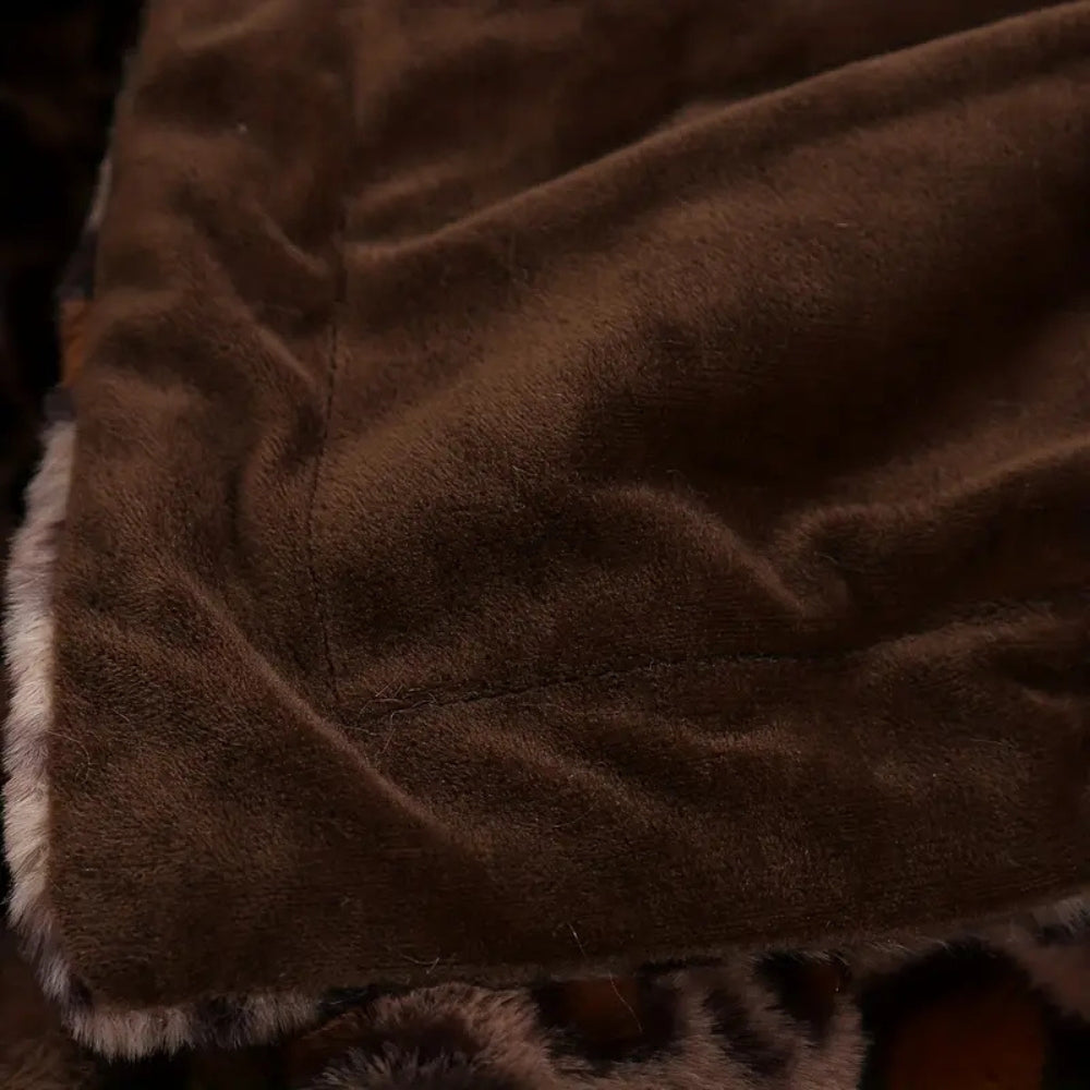Plaid imprimé léopard Cozy pour la décoration intérieure et la chaleur