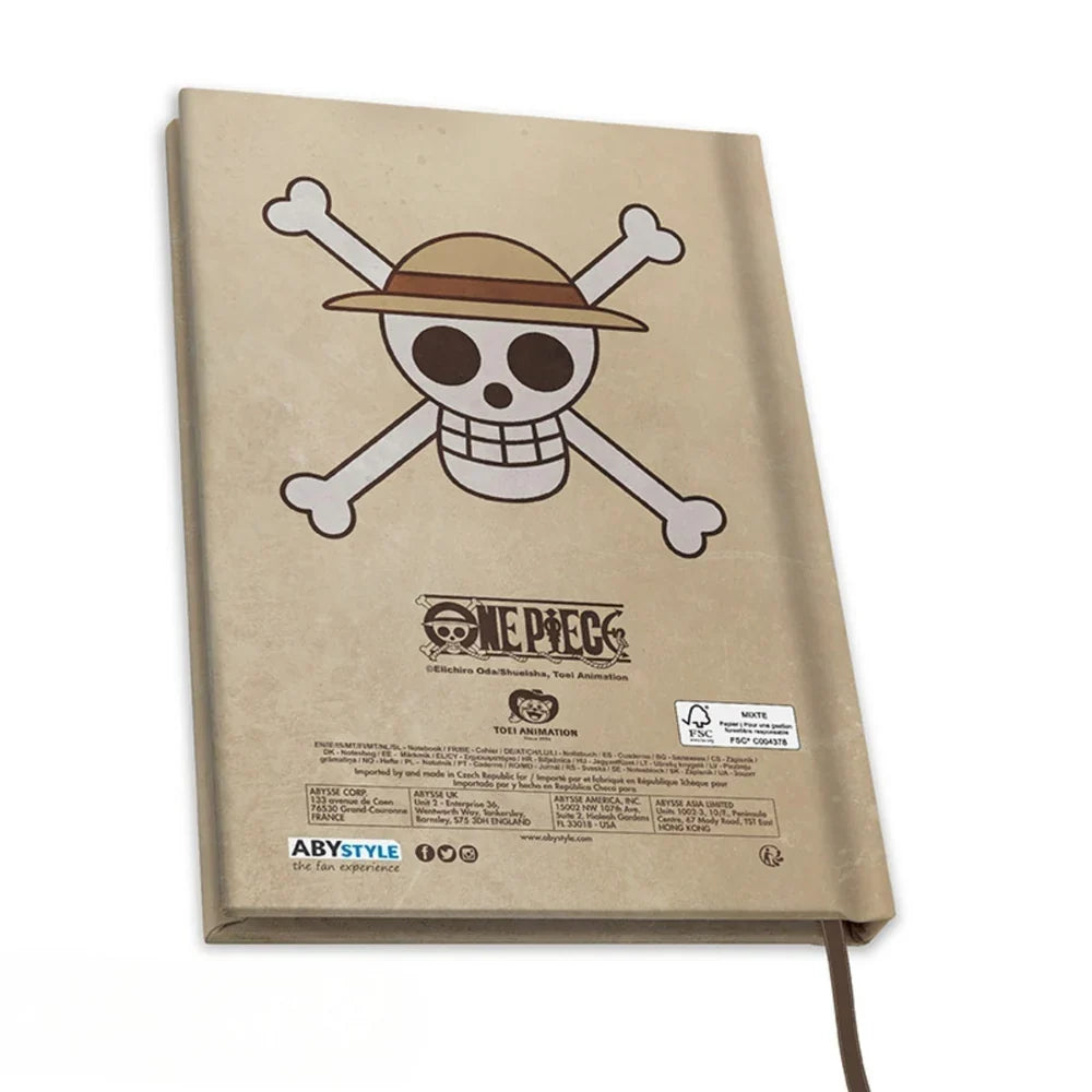 One-Piece-Luffy-Wano-Wanted-A5-Notizbuch - 180 linierte Seiten