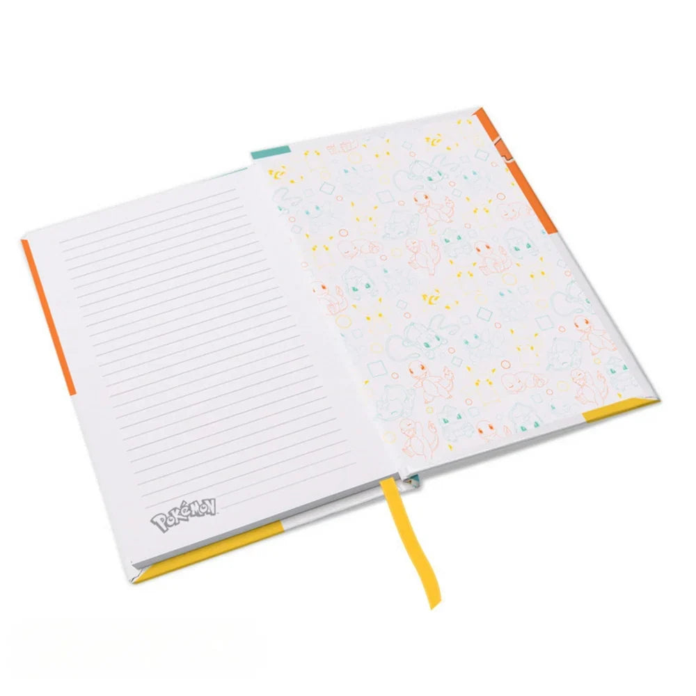 Pokémon Kanto Starters A5 Notebook - 180 Lined Pages