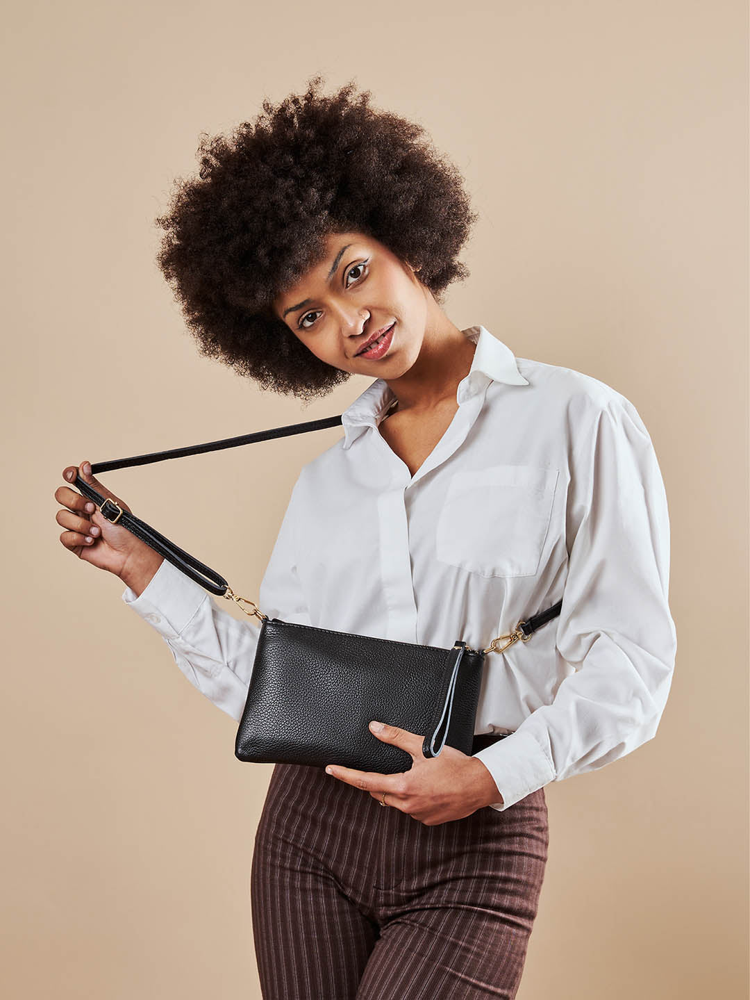 Eleganza Duo-Größe Leder-Clutch
