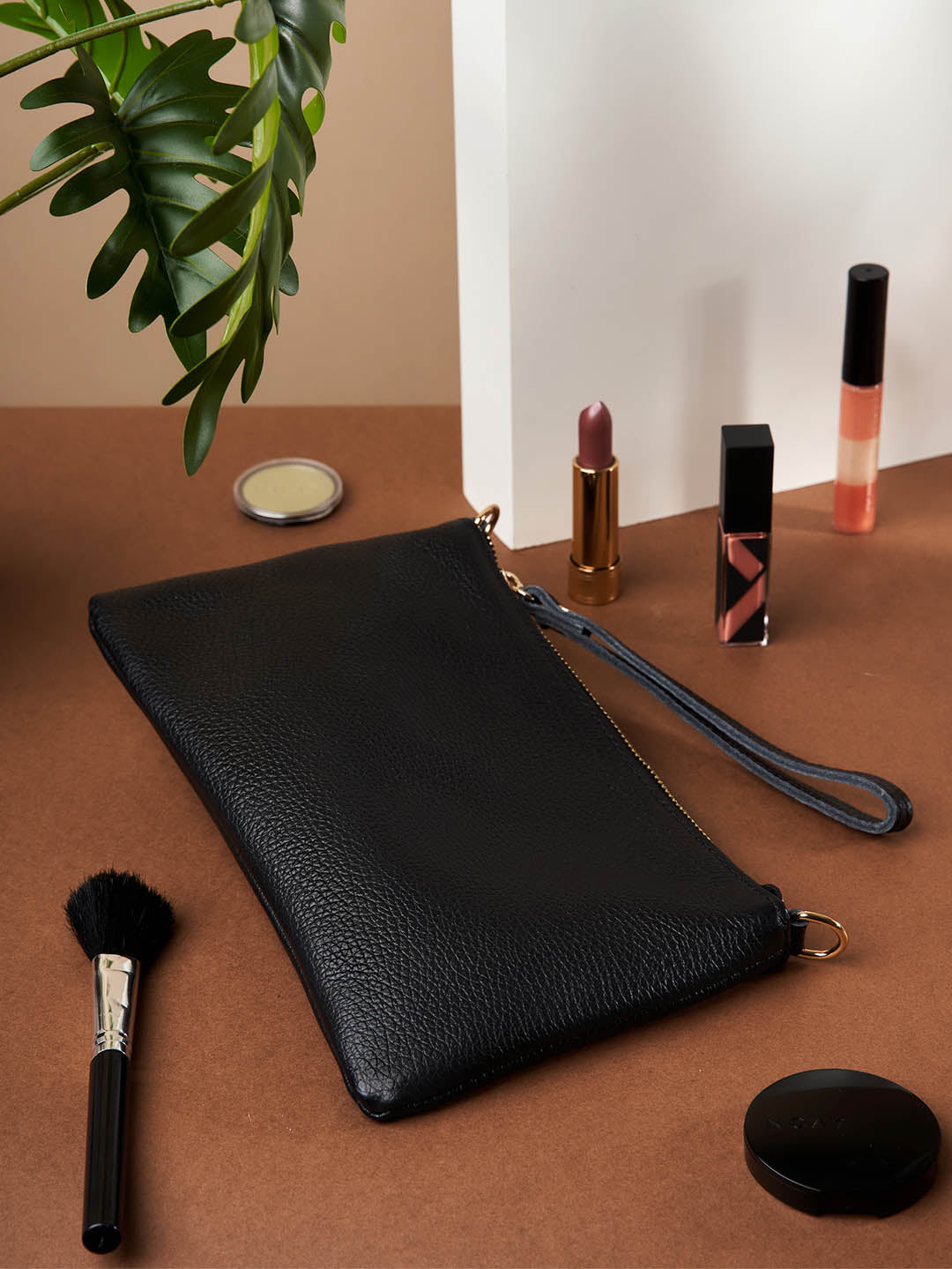 Eleganza Duo-Größe Leder-Clutch