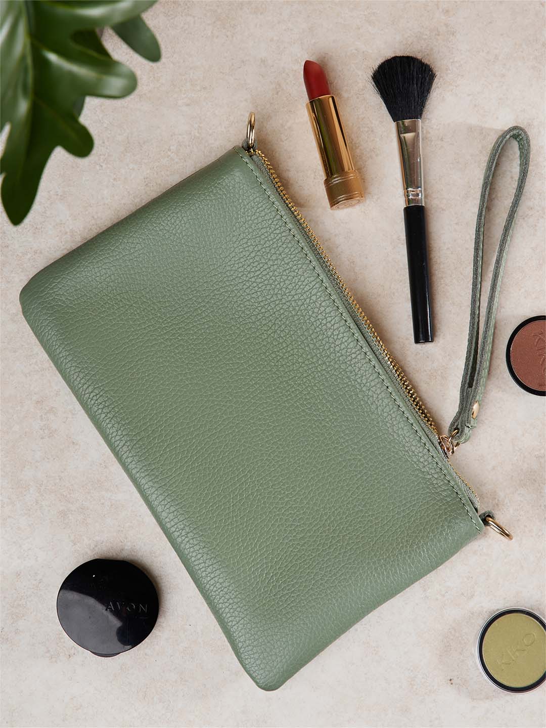 Eleganza Duo-Größe Leder-Clutch
