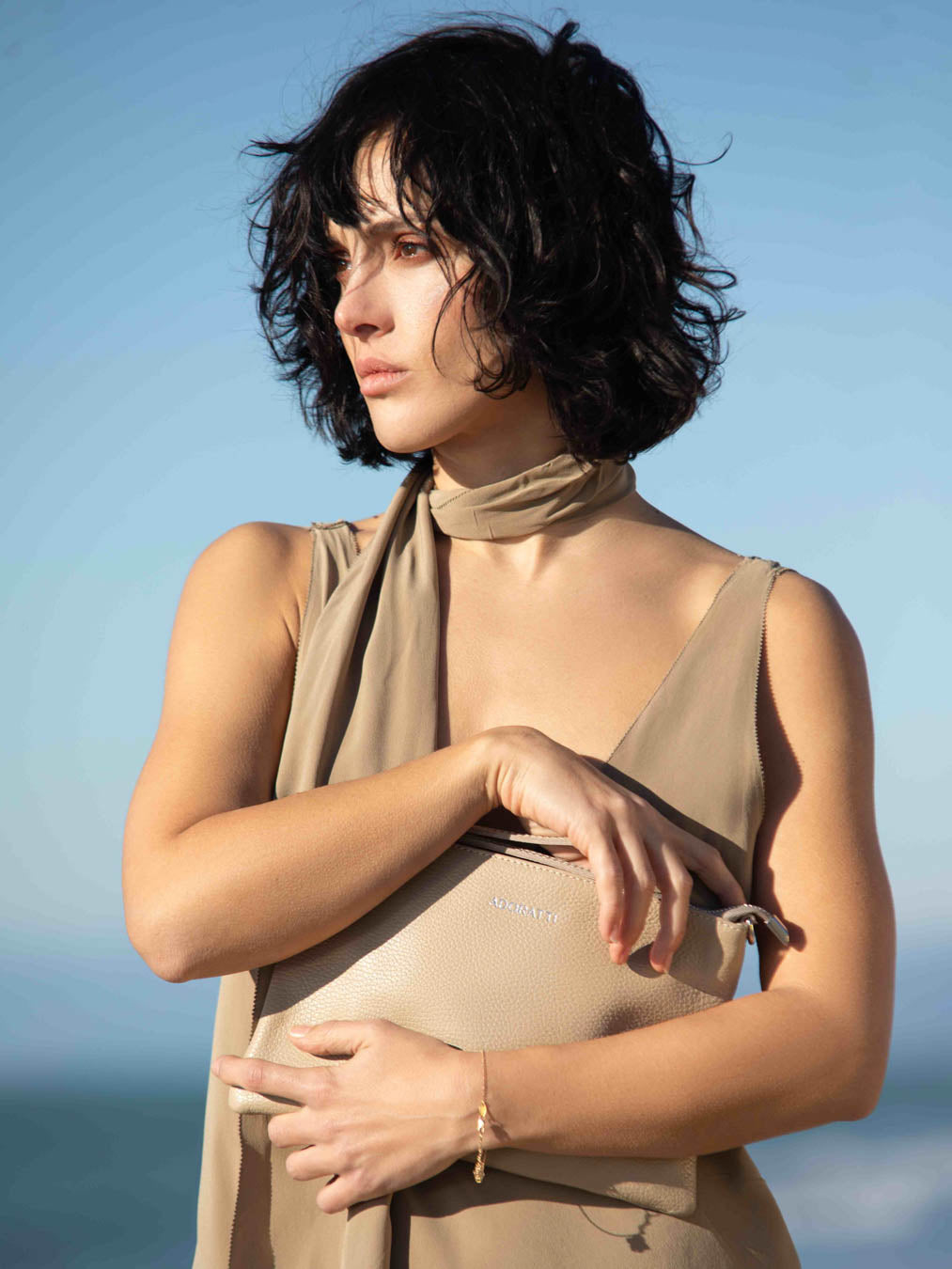 Eleganza Duo-Größe Leder-Clutch