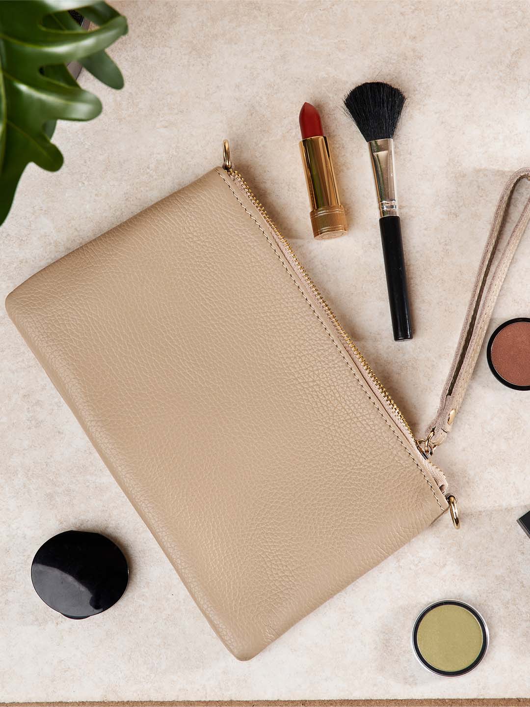 Eleganza Duo-Größe Leder-Clutch