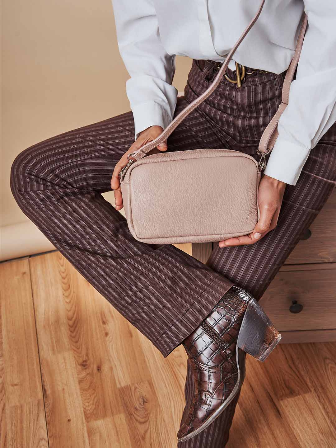 Mini Leder Umhängetasche Clutch