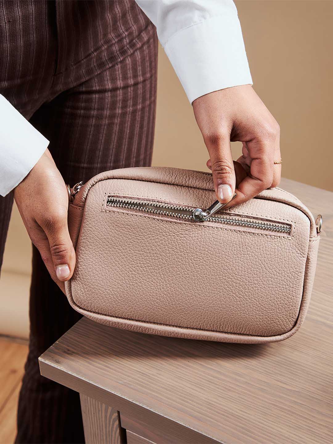 Mini Leder Umhängetasche Clutch
