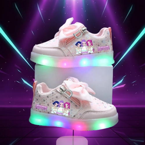 Kids' K-Pop Style LED Light-Up Trainers