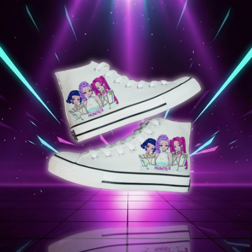K-Pop Style Canvas High-Top Trainers, Sizes 35–44