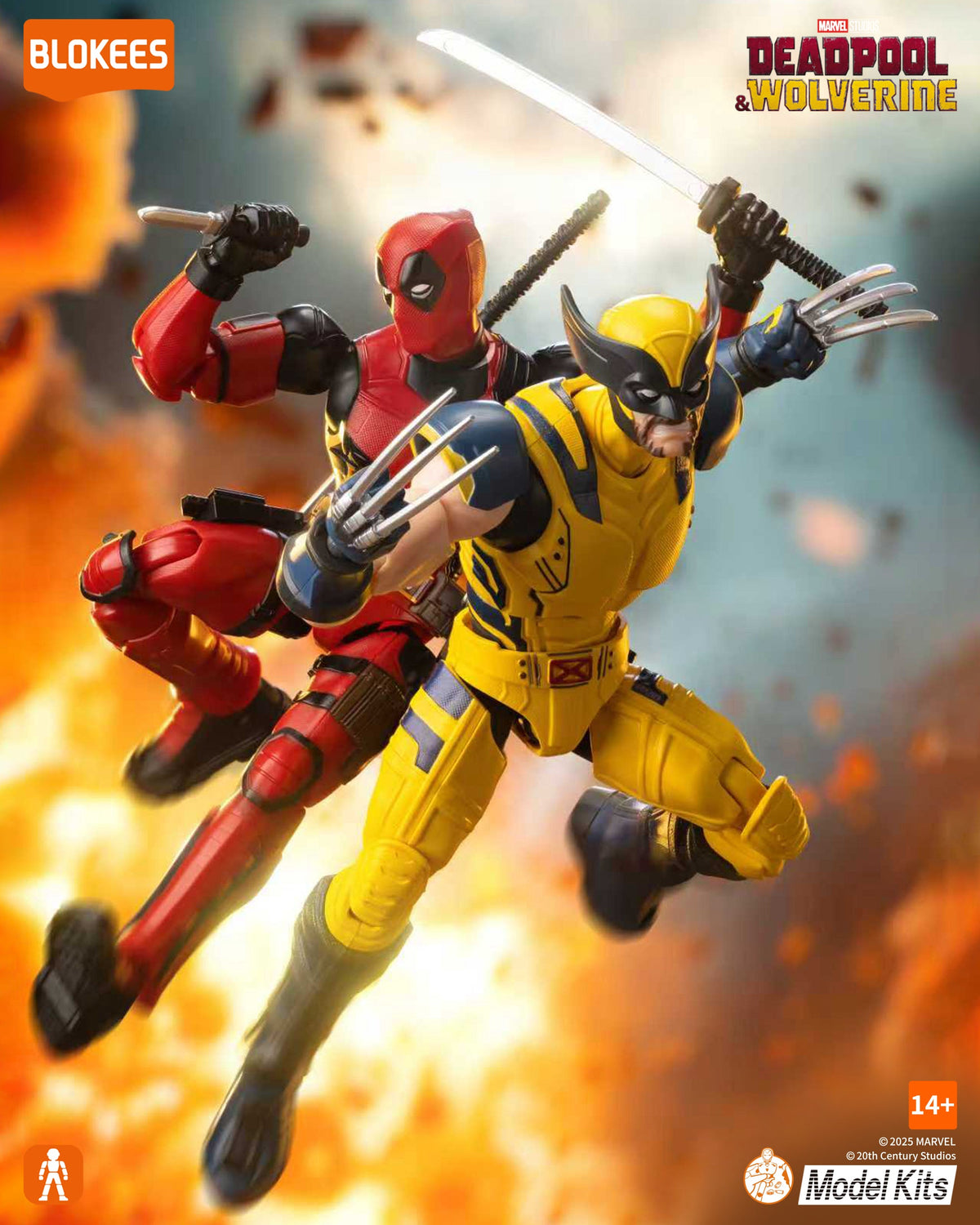 Deadpool beweglicher Modellbausatz - Blokees