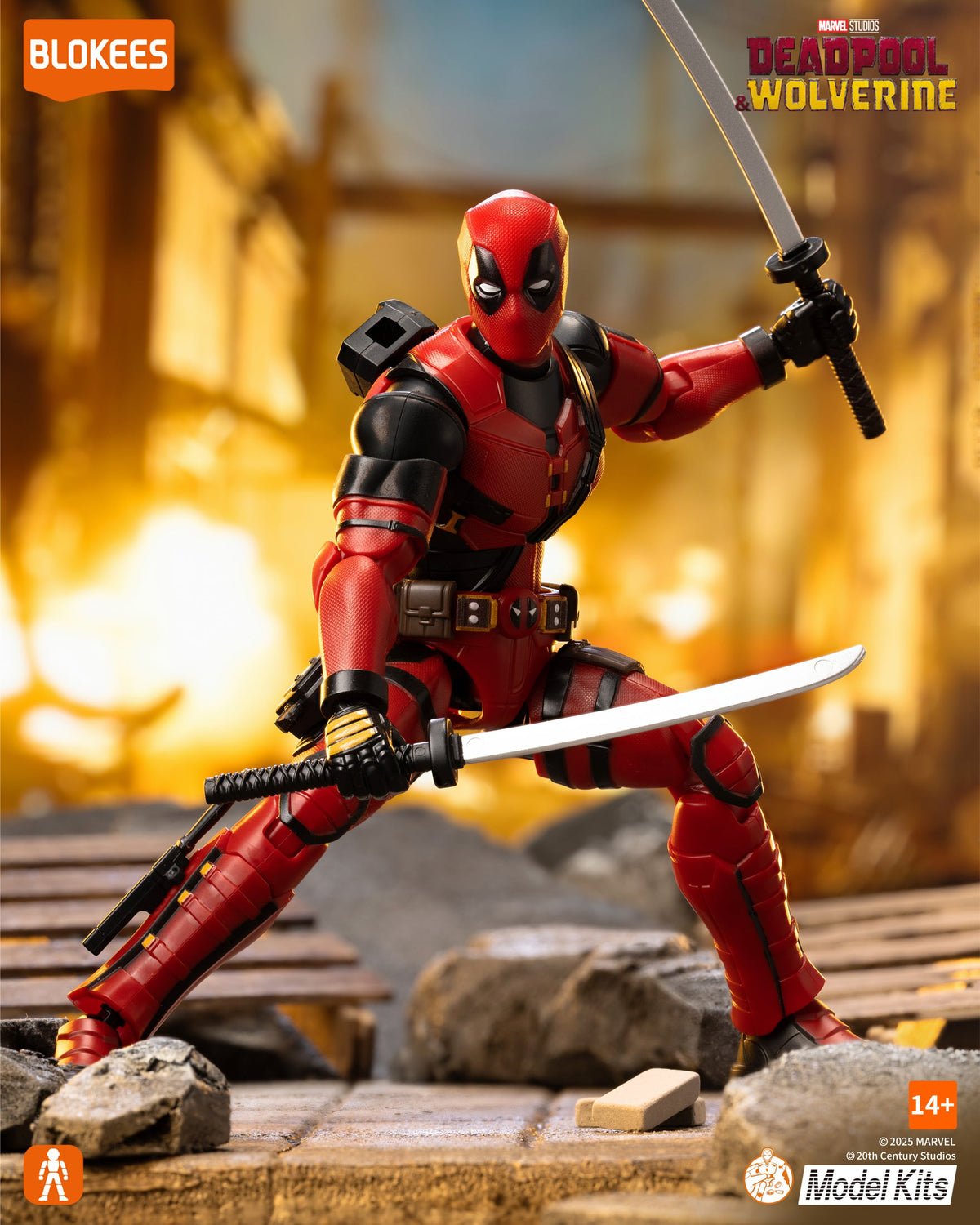 Deadpool beweglicher Modellbausatz - Blokees