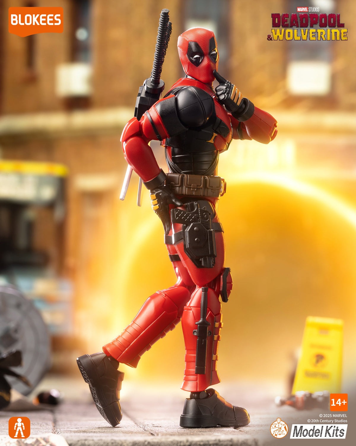 Deadpool beweglicher Modellbausatz - Blokees