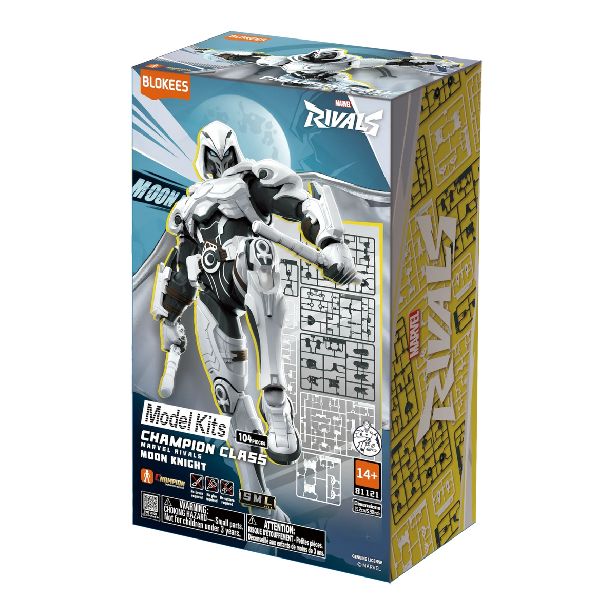 Marvel Rivals Moon Knight Articulated Model Kit - Blokees
