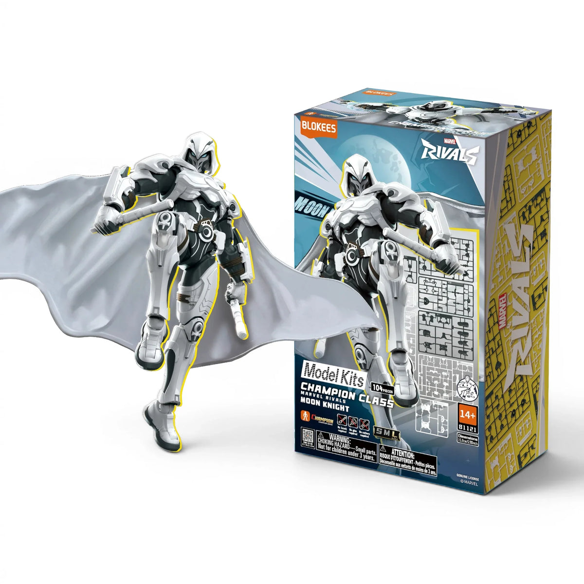 Marvel Rivals Moon Knight Articulated Model Kit - Blokees