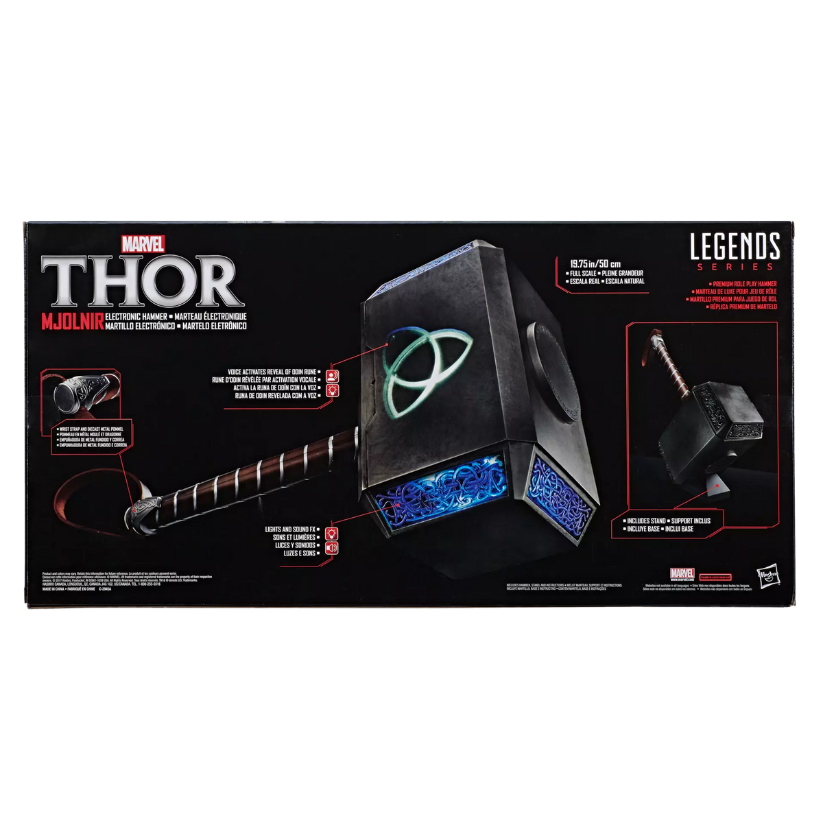 Marvel Legends Mjolnir-Elektronikhämmer für Rollenspiele - Thor-Replik