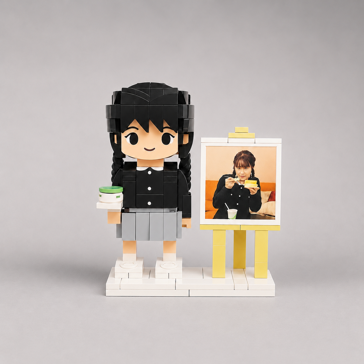 Personalised Photo Building Block Figure, One Person