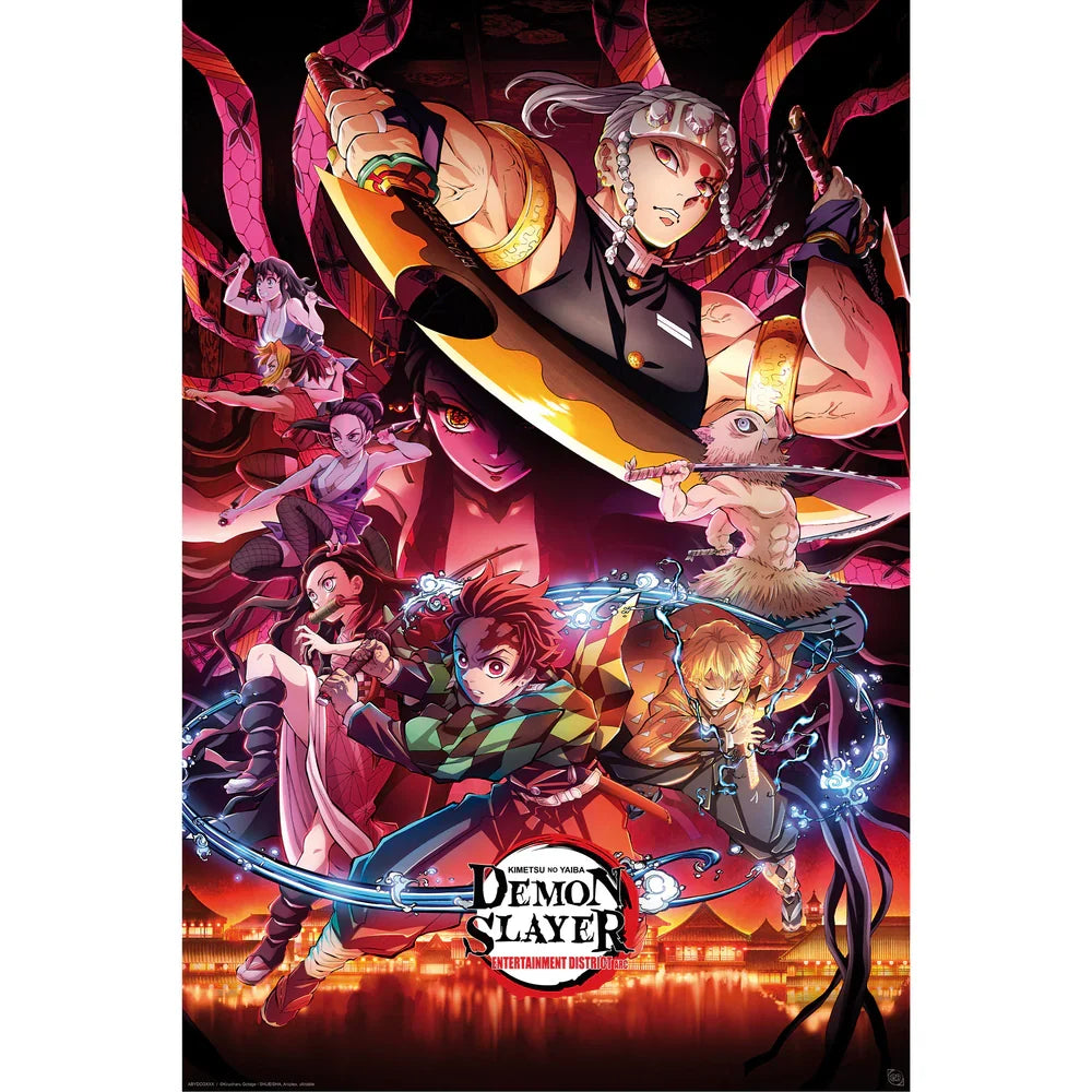 Demon Slayer Entertainment District Maxi-muurposter - 61 x 91.5 cm