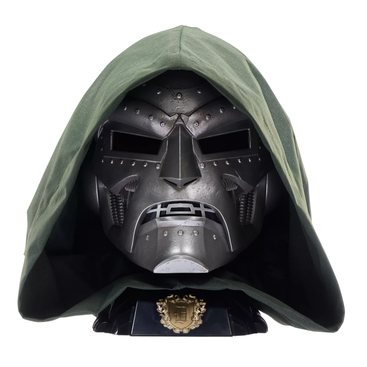 Casque de Doctor Doom Marvel Legends avec capuche et socle de présentation
