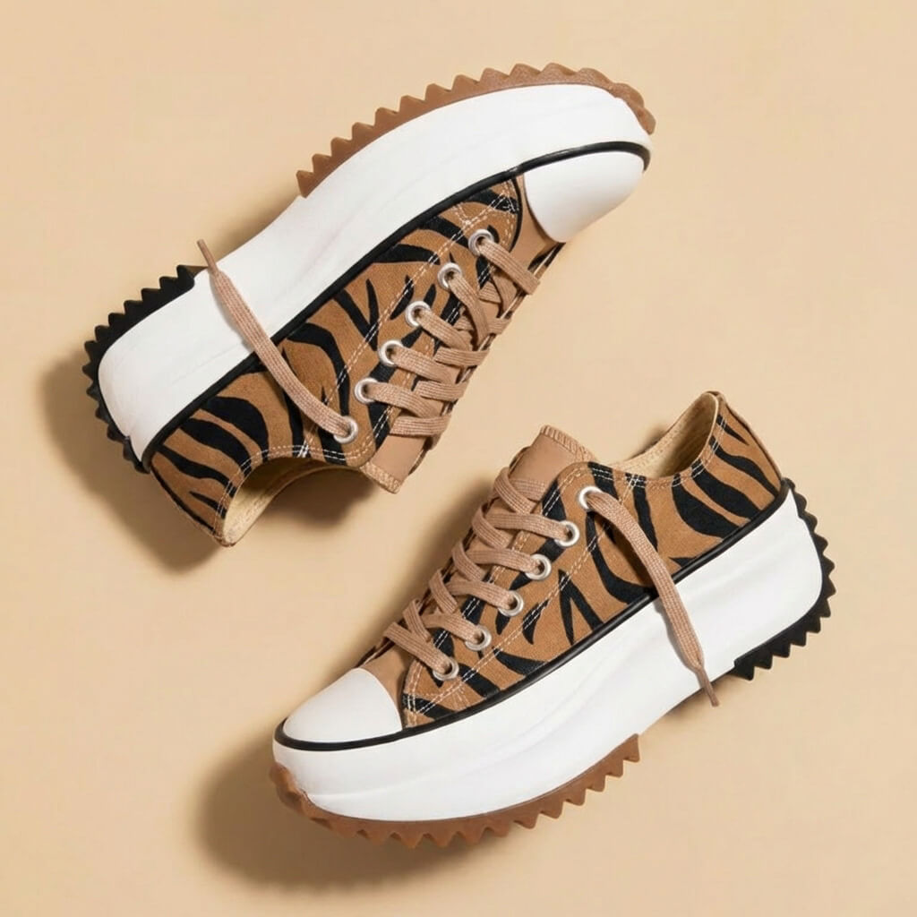 Evhone | Damen High-Top Canvas Sneakers