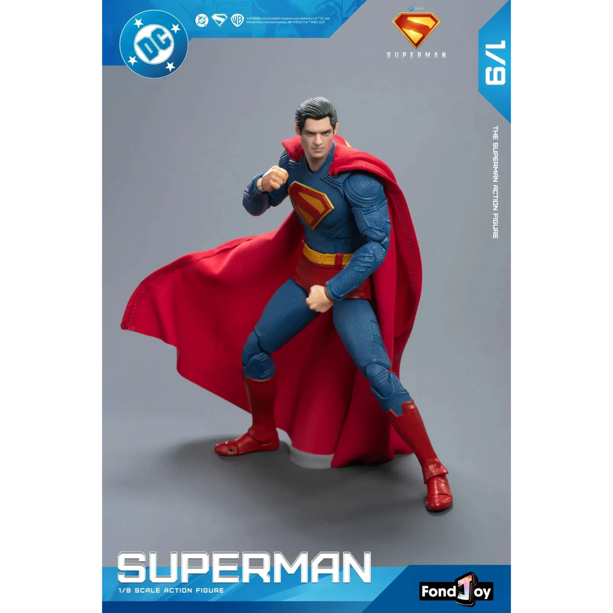 Superman 2025 Deluxe Action Figure 1/9 with Krypto - FondJoy