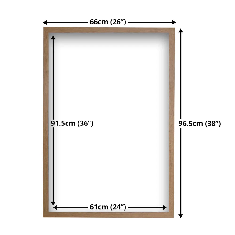 Maxi-Posterrahmen aus Holz 61 x 91.5 cm - Eichenoptik