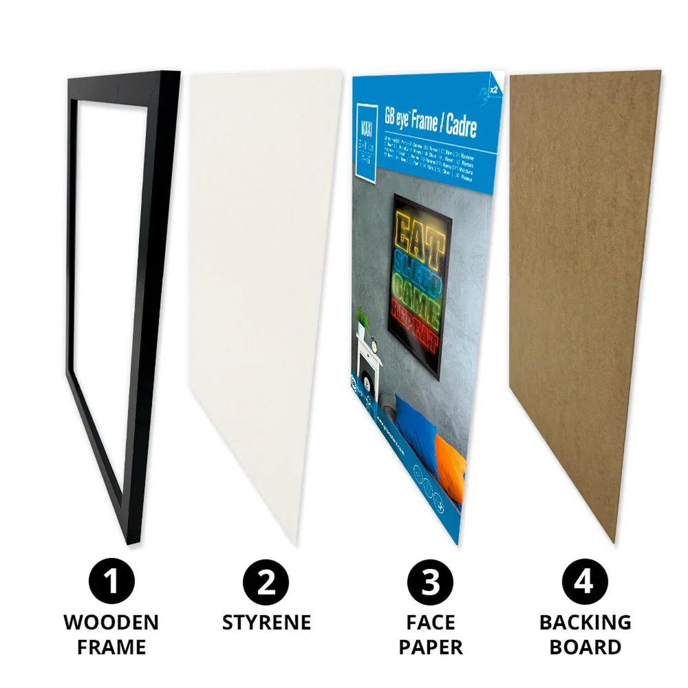 Cadre en bois pour affiche maxi 61 x 91.5 cm - Blanc