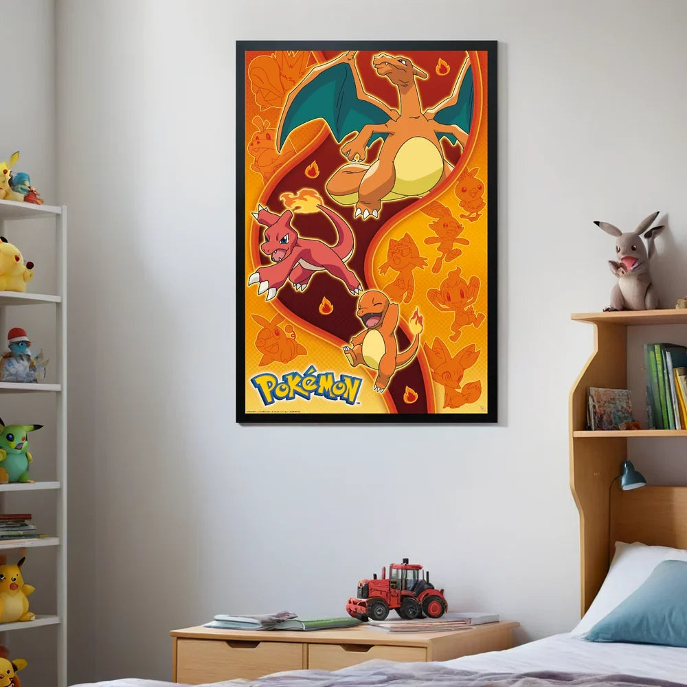 Pokémon Fire Type Maxi Wall Poster - 61 x 91.5 cm