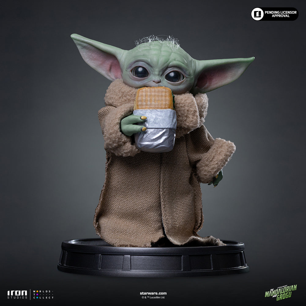 Grogu Snackwagen-Ausstellungsstatue - Iron Studios Mandalorian und Grogu-Kollektion