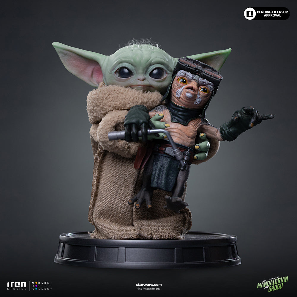 Grogu Nicht drücken Ausstellungsstatue - Iron Studios Mandalorian und Grogu-Kollektion