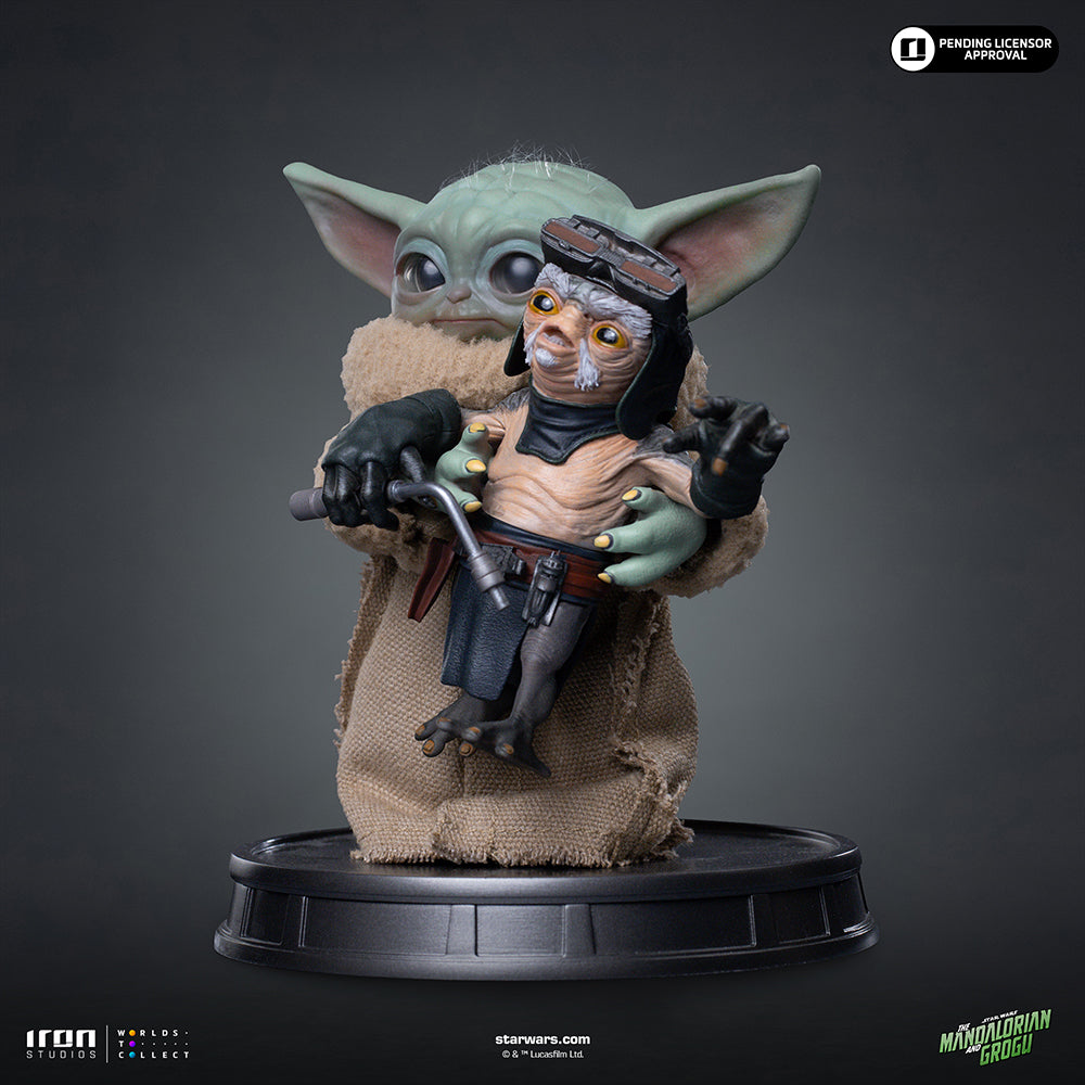 Grogu Nicht drücken Ausstellungsstatue - Iron Studios Mandalorian und Grogu-Kollektion