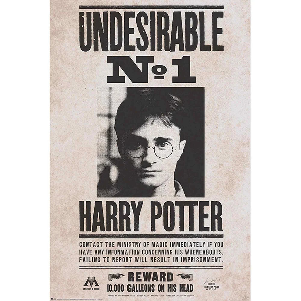 Harry Potter Undesirable No 1 Maxi Wall Poster - 61 x 91.5 cm