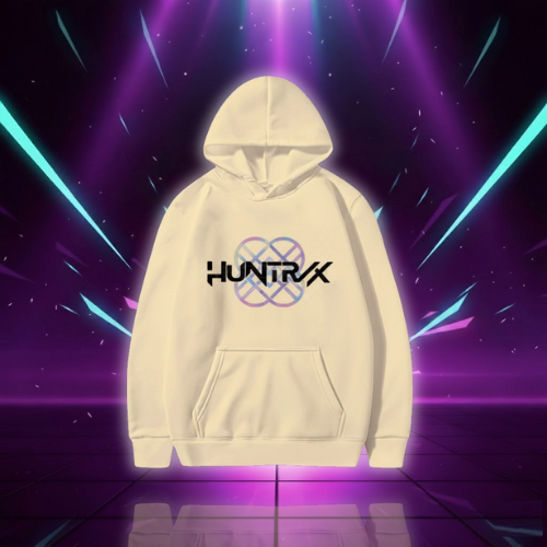 K-Pop Style Polyester Hoodie with Front Pocket