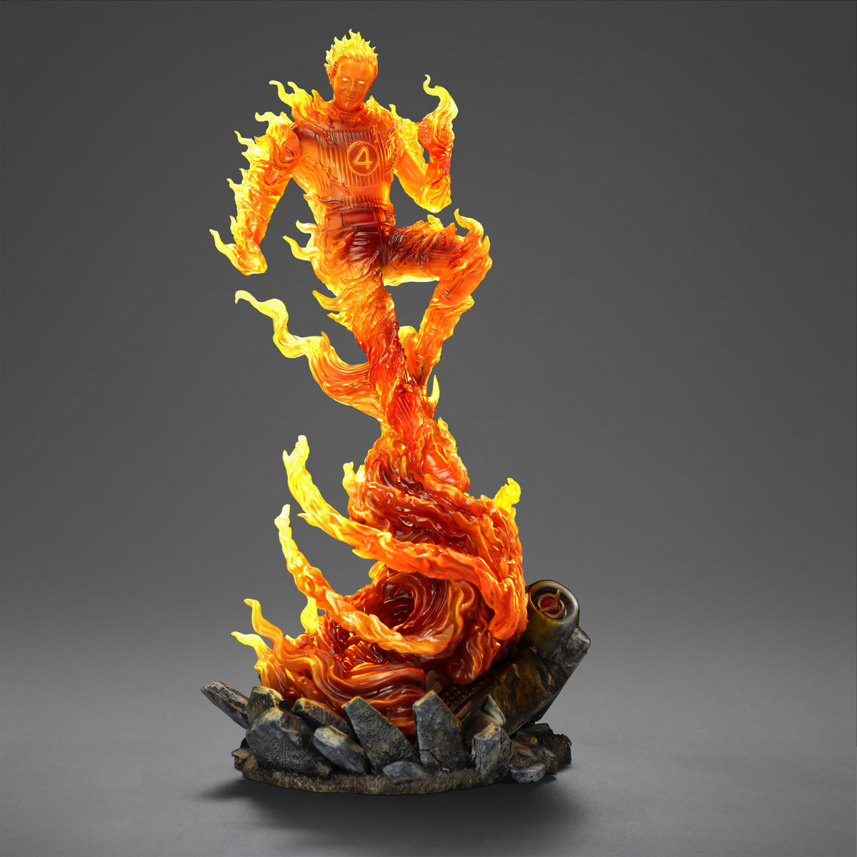 Torche humaine - Les Quatre Fantastiques : Premiers pas - Statue de présentation Art Scale 1/10
