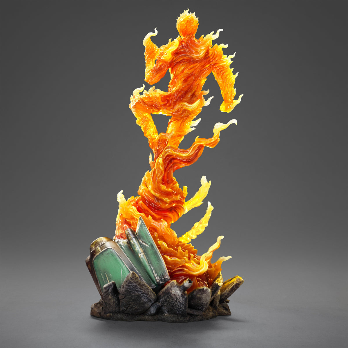 Torche humaine - Les Quatre Fantastiques : Premiers pas - Statue de présentation Art Scale 1/10