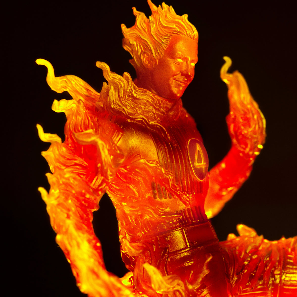 Torche humaine - Les Quatre Fantastiques : Premiers pas - Statue de présentation Art Scale 1/10