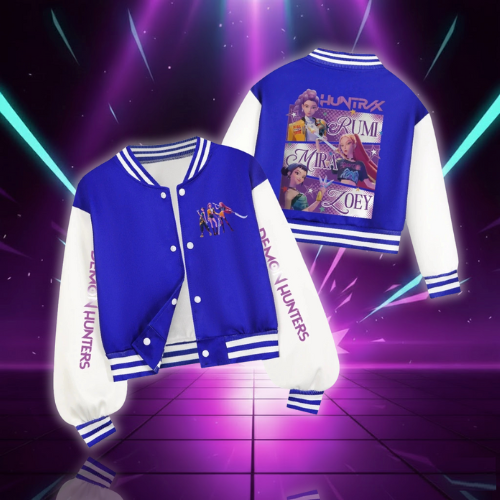 Kids' K-Pop Style Jacket with Colourful Print