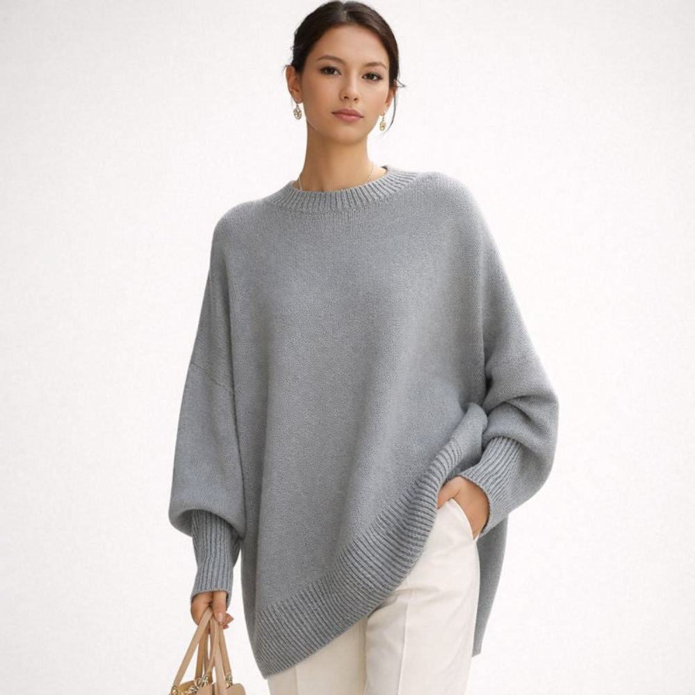 Johanna | Damen Übergroßer Strickpullover | Weich auf der Haut & warmen Komfort | Lässiger Schnitt für Lagenlook | Zeitlos elegant für jeden Tag