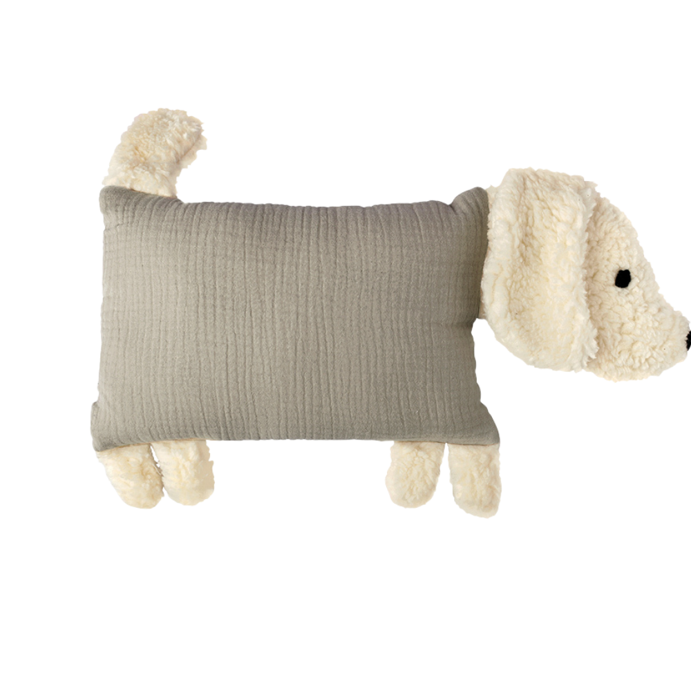 Personalised Dog Soft Toy with Organic Cotton and Merino Wool