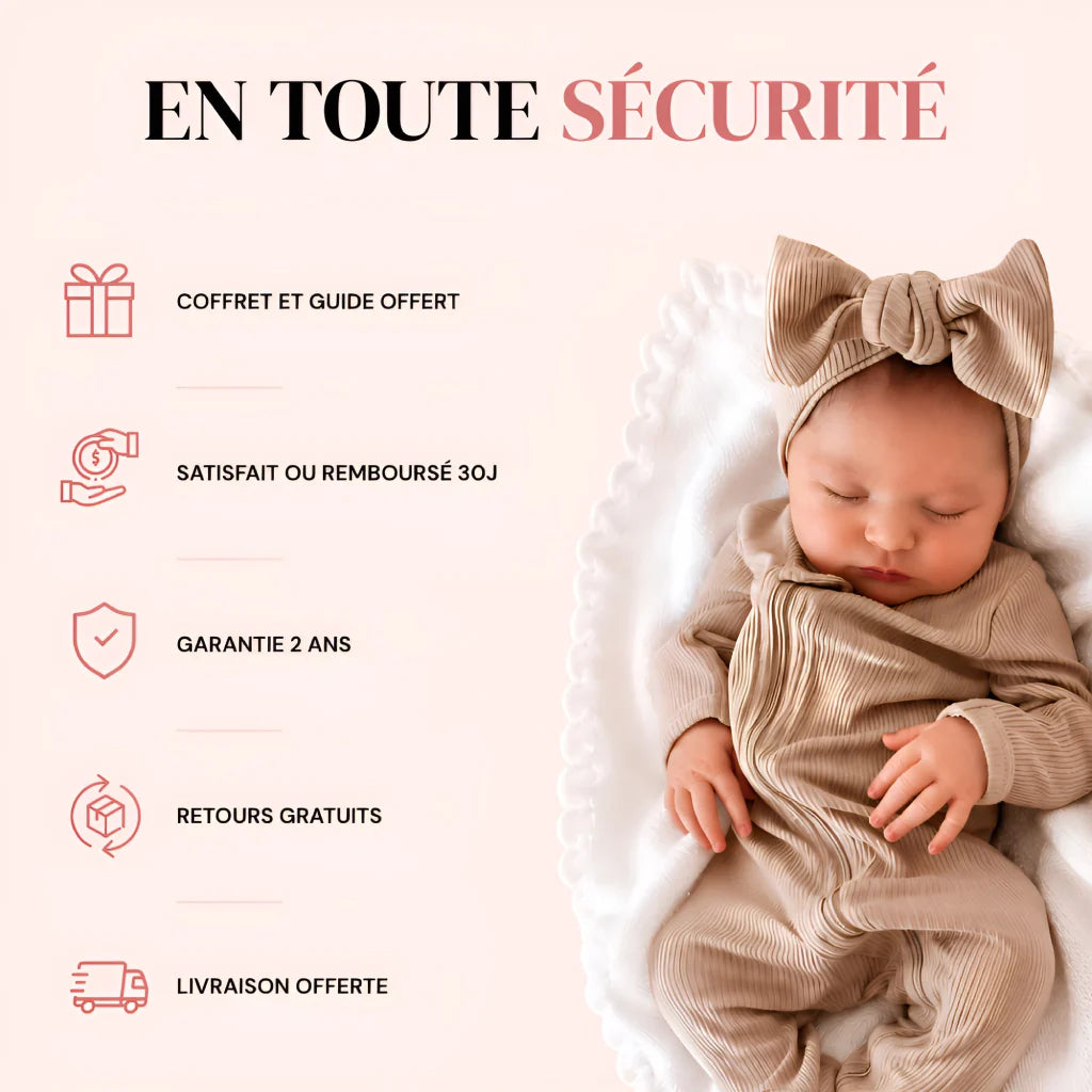 Laura Reborn Baby Girl Doll with Sleeping Expression