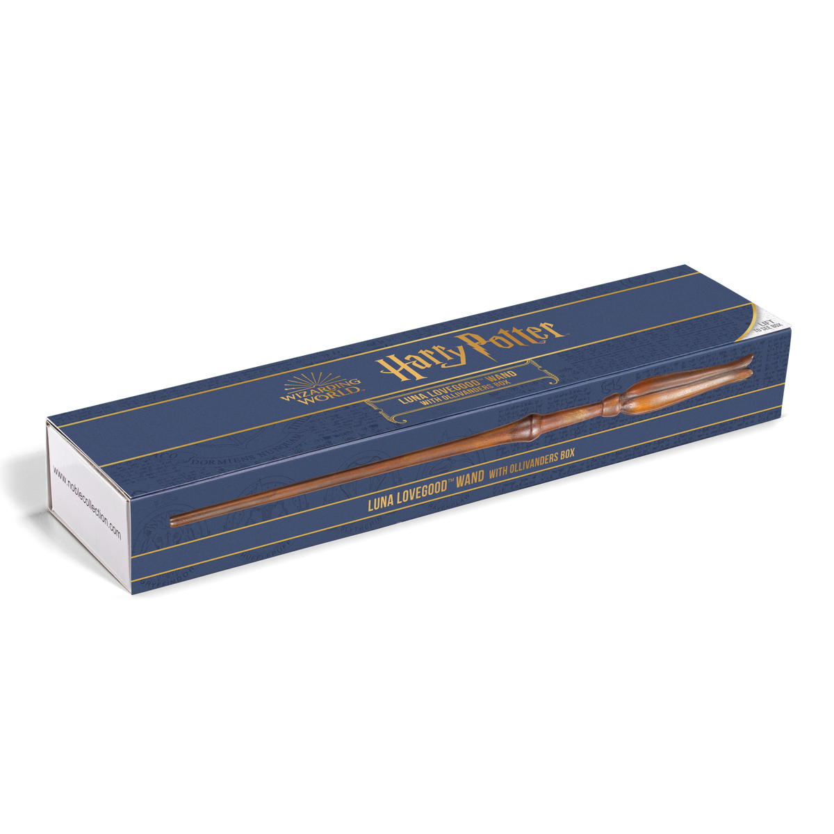 Replik von Luna Lovegoods Zauberstab in einer Ollivander-Box