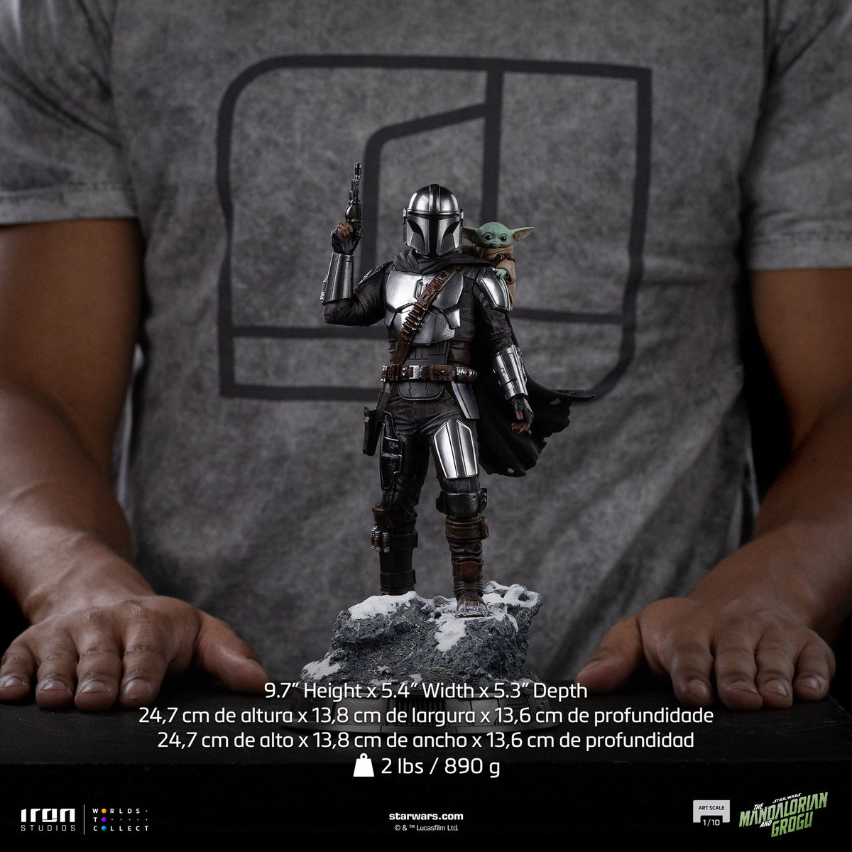 Mandalorian und Grogu Art Scale 1/10 Ausstellungsstatue - Iron Studios