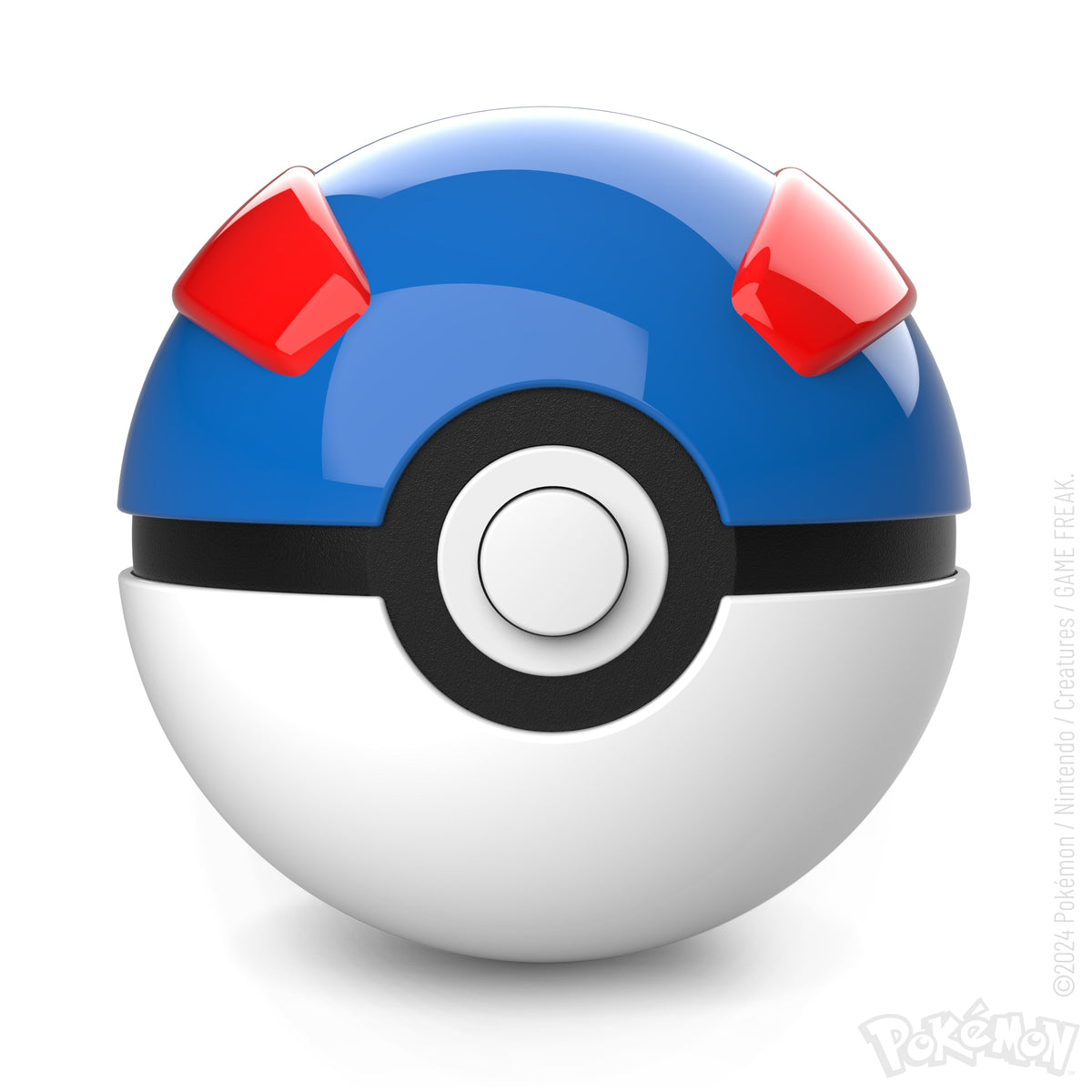 Réplique interactive de la Mini Super Ball en métal moulé Pokémon