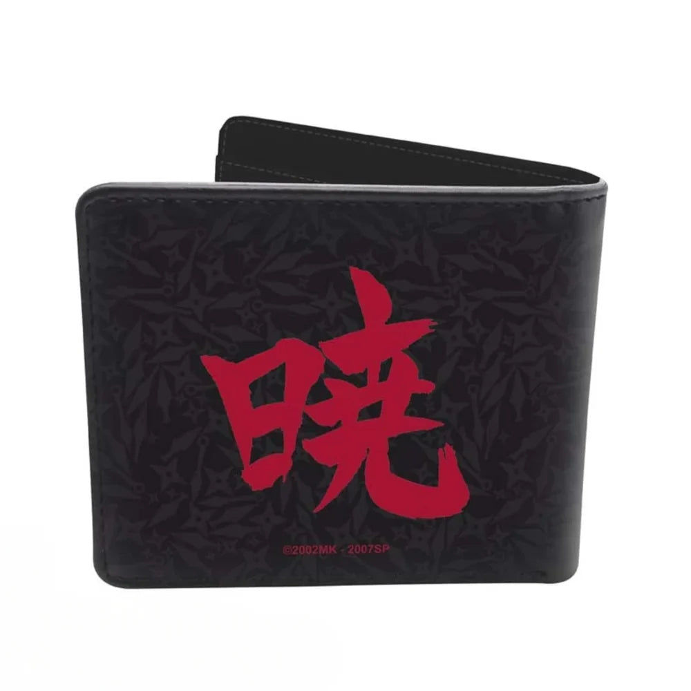 Naruto-Akatsuki-Vinyl-Geldbörse - Fächer für Karten und Bargeld