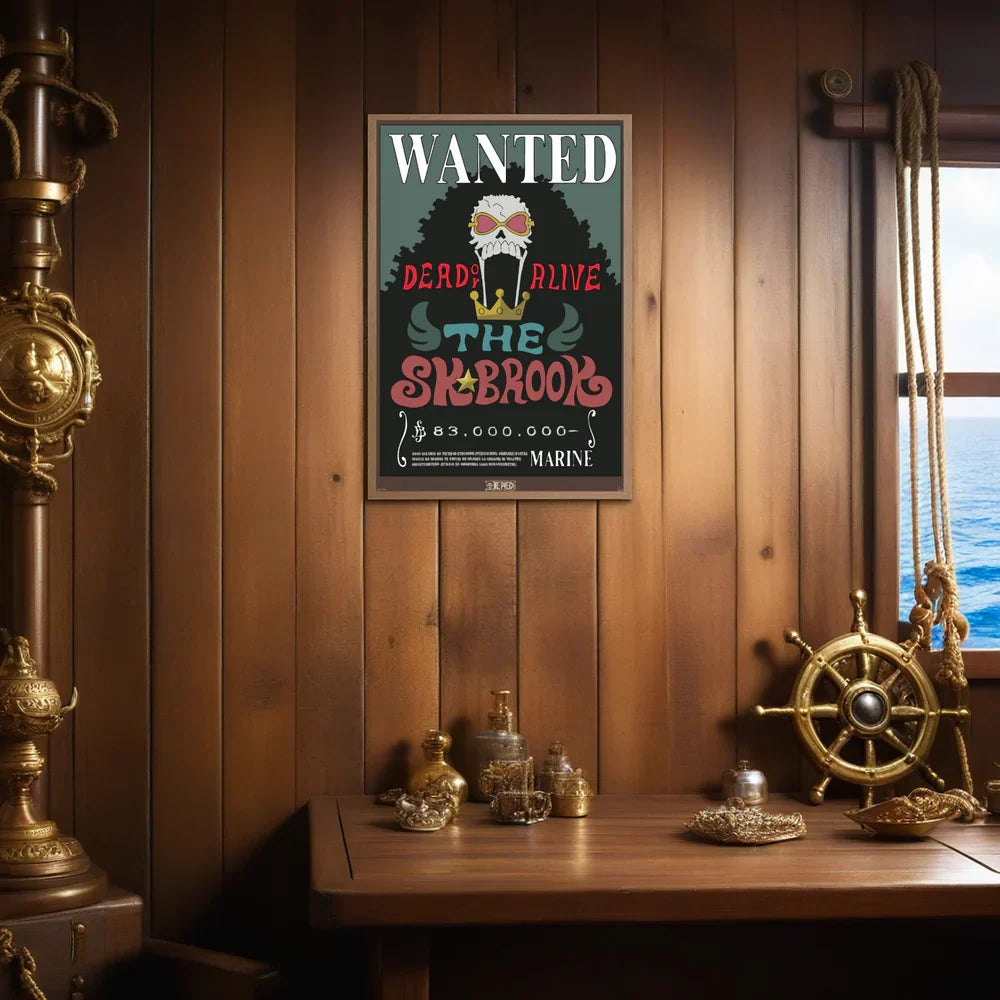 One Piece Wanted Brook Maxi Wall Poster - 61 x 91.5 cm